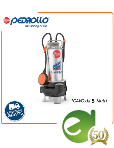 Elettropompa sommergibile Pedrollo Vortex VXm 10/50